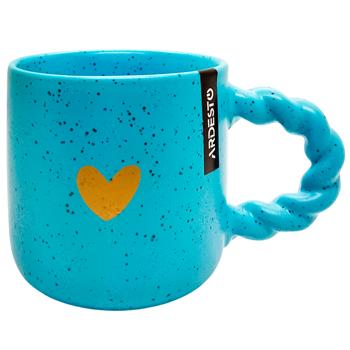 Чашка Ardesto My Heart AR3082D 300мл блакитний кераміка - купить, цены на Восторг - фото 1