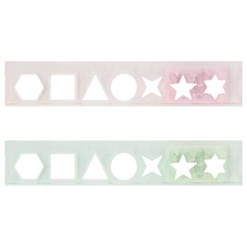 Economix Stencil Geometric Transparent Ruler 15cm - buy, prices for MegaMarket - photo 1