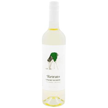 Вино Retrato Vinho Verde белое сухое 10% 0,75л - купить, цены на КОСМОС - фото 1