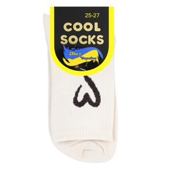 Cool Socks Heart High Women's Socks s.25-27 Beige
