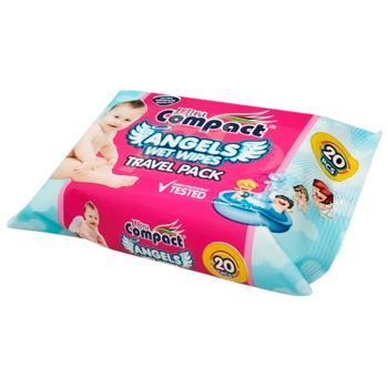 Серветка волога Ultra Compact Angels Baby 20шт - купити, ціни на Cупермаркет "Харків" - фото 2