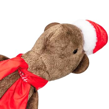 Pet Fun Новорічний Сурикат іграшка для собак 10х35 см - коричневий - купити, ціни на MasterZoo - фото 3