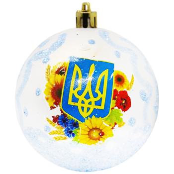 Шар елочный Национальная символика 8см - купить, цены на Auchan - фото 7