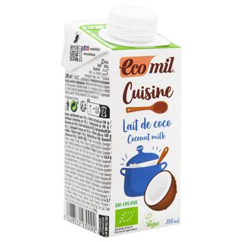 Вершки Eco Mil рослинні з кокосу органічні 200мл - купити, ціни на Біотус - фото 2