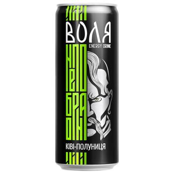 Morshynska Volia Kiwi-Strawberry Medium Carbonated Energy Drink 0.33l - buy, prices for Supermarket "Kharkiv" - photo 1