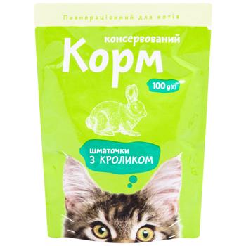 Ukrainska Zirka Wet Food with Rabbit for Cats 100g - buy, prices for COSMOS - photo 1