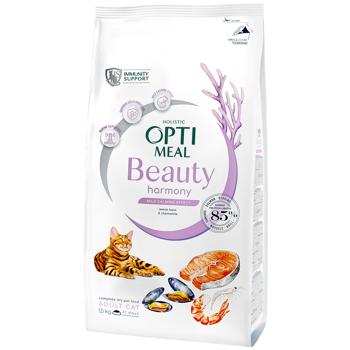 Optimeal Beauty Harmony Wet Food with Seafood for Adult Cats with Calming Effect 1.5kg