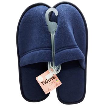 Twins 13079 Blue Fleece Men's Slippers s.44/45