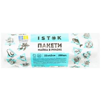 Пакеты Istok майка 22х42см 200шт - купить, цены на Чудо Маркет - фото 1
