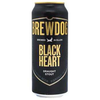 Пиво BrewDog Black Heart 4,1% 0,44л