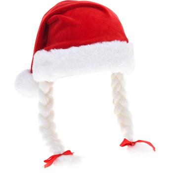 Santa Hat with Braids 44cm - buy, prices for Auchan - photo 1