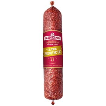 Bashchynskyi Golden Salami Raw Smoked Poultry Sausage High Grade 270g - buy, prices for NOVUS - photo 1