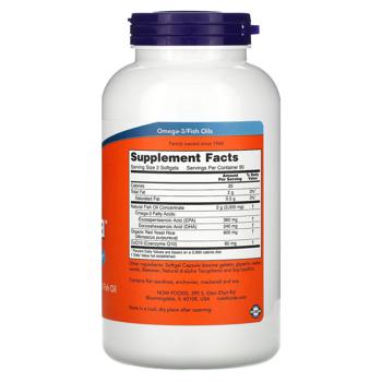 Now Foods Red Omega Red Yeast Rice with CoQ10 and Omega-3 180 softgels - buy, prices for - photo 3