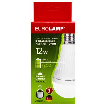 Лампа Eurolamp LED с аккумулятором A70 E27 4500K 12Вт - купить, цены на ЕКО Маркет - фото 3