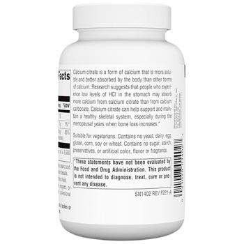 Кальцію цитрат Source Naturals 1000мг 90 таблеток - купити, ціни на Біотус - фото 3