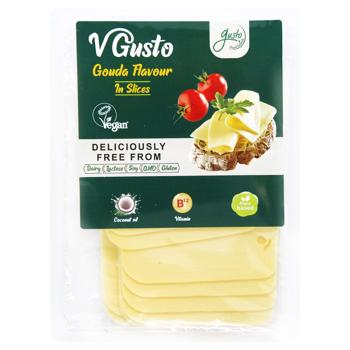 Продукт рослинний Vgusto Гауда немолочний нарізний 200г - купити, ціни на МегаМаркет - фото 1