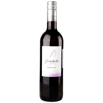 Вино Freschello Rosso Dry червоне напівсухе 10,5% 0,75л - купити, ціни на Ідеал - фото 1
