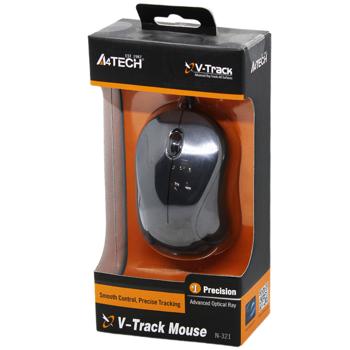 A4Tech N-321-1 USB Glossy Grey Computer Mouse - buy, prices for Auchan - photo 1