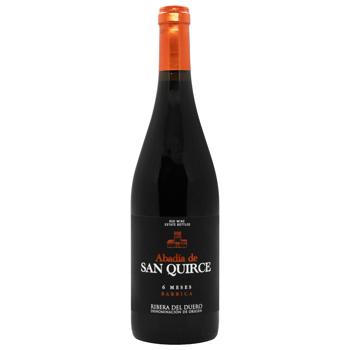 Вино Abadia De San Quirce 6 Meses красное сухое 14% 0,75л - купить, цены на КОСМОС - фото 1
