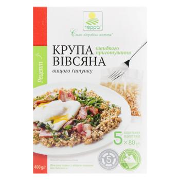 Крупа вівсяна Терра швидкого приготування 5х80г - купити, ціни на Таврія В - фото 3