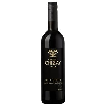 Вино Chateau Chizay Red Blend червоне напівсолодке 12% 0,75л - купити, ціни на NOVUS - фото 1