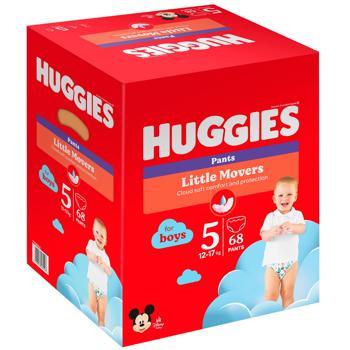 Підгузки-трусики Huggies Little Movers для хлопчиків 5 12-17кг 68шт/уп - купити, ціни на METRO - фото 2