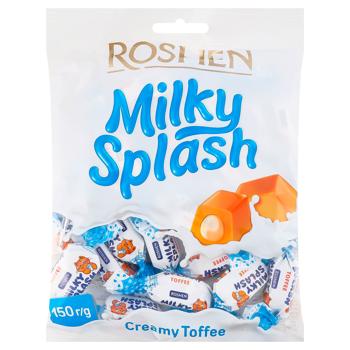 Ирис Roshen Milky Splash с молочной начинкой 150г