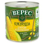 Vegetables corn Veres 340g can