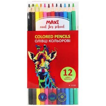 Карандаши цветные Economix Africa 12шт - купить, цены на КОСМОС - фото 1