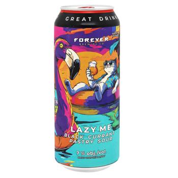 Пиво Forever Lazy Me світле нефільтроване 7% 0,5л