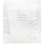 Inpak Round Transparent Container with Lid 5pcs 500ml