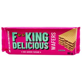 Вафлі Fitking Delicious 80 г какао б/цукруИ764 (Польща) - купити, ціни на КОСМОС - фото 1