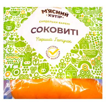 Сардельки Мясной Хутор Сочные первый сорт - купить, цены на Auchan - фото 1