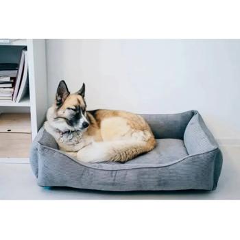 Лежак Harley and Cho Dreamer Gray Velvet XL 110х70см серый - купить, цены на MasterZoo - фото 4