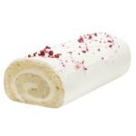 Roll with Custard and Raspberries