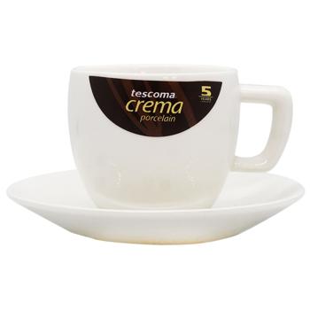 Tescoma Crema Cappuccino Coffee Cup and Saucer