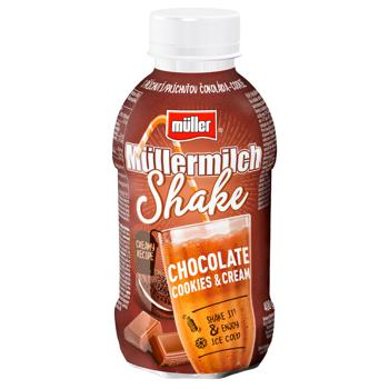 Напиток молочный Mullermilch Shake Шоколадное печенье и сливки 400г - купить, цены на METRO - фото 1