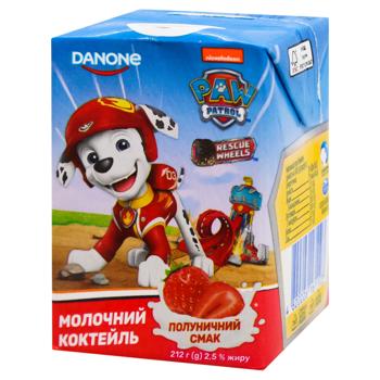 Коктейль молочний Danone полуниця 2,5% 212г в асортименті - купити, ціни на Біотус - фото 2