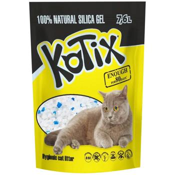 Kotix силікагелевий наповнювач 7,6 л - без аромату - купити, ціни на MasterZoo - фото 1