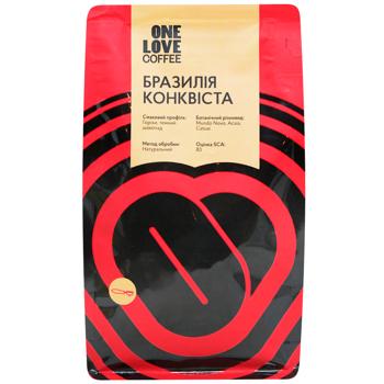 Кава в зернах One Love Бразилія Конквіста 250г - купити, ціни на WINETIME - фото 2