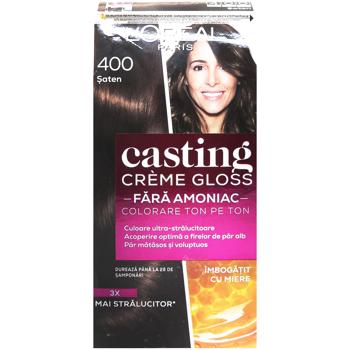 Фарба для волосся L'Oreal Paris Casting Cream Gloss 400 Каштан без аміаку - купити, ціни на КОСМОС - фото 3