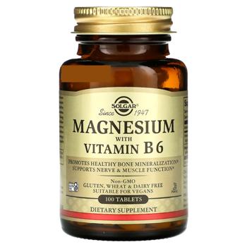 Solgar Magnesium with Vitamin B6 100 tablets - buy, prices for Biotus - photo 1