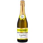 Напій винний ігристий Fratelli Fragolino Bianco білий напівсолодкий 6-6,9% 0,75л