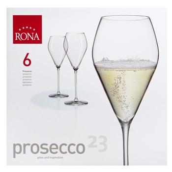 Rona Prosecco Set of Champagne Glasses 230ml 6pcs - buy, prices for NOVUS - photo 2