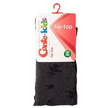 Conte Kids Tip-Top Dark-Grey Children's Socks Size 150-152