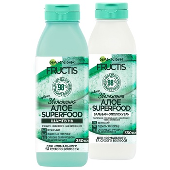 Garnier Fructis Aloe Superfood Balm For Normal and Dry Hair 350ml - buy, prices for METRO - photo 7