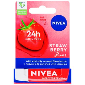 Nivea Strawberry Shine Lip Balm 4.8g - buy, prices for ULTRAMARKET - photo 1