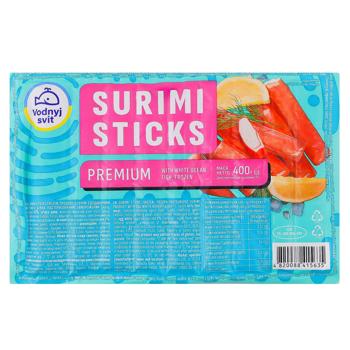 Продукт із сурімі Vodnyi Svit Surimi Sticks Premium заморожені 400г - купити, ціни на КОСМОС - фото 1