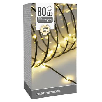 Garland 80 Led Lamps 9m Warm White