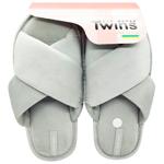 Twins 11448 HS-VL Women's Velour Gray Slippers s.36/37